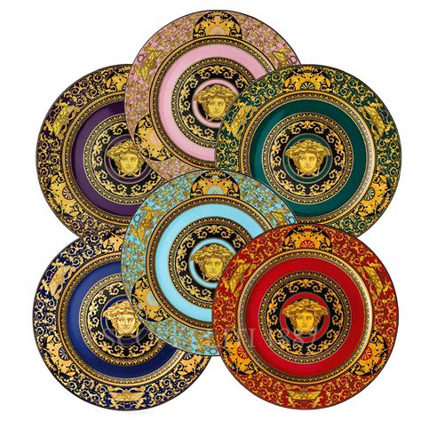 versace medusa service plate|gianni Versace dinner plate set.